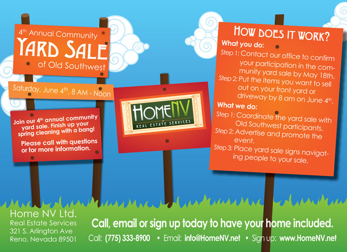 Home NV Yard Sale &mdash; June 4th, 2016